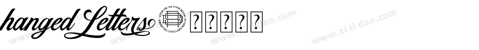 Hanged Letters字体转换